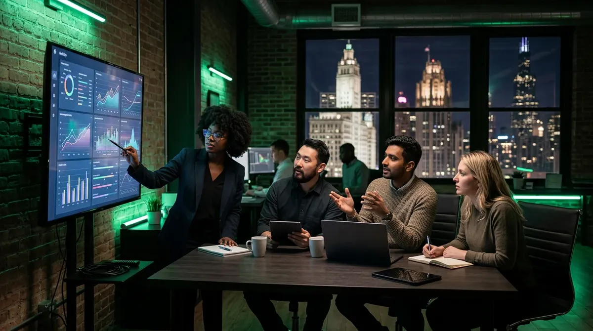 Zespół przy pracy nad materiałami edukacyjnymi o ubezpieczeniach migracyjnych