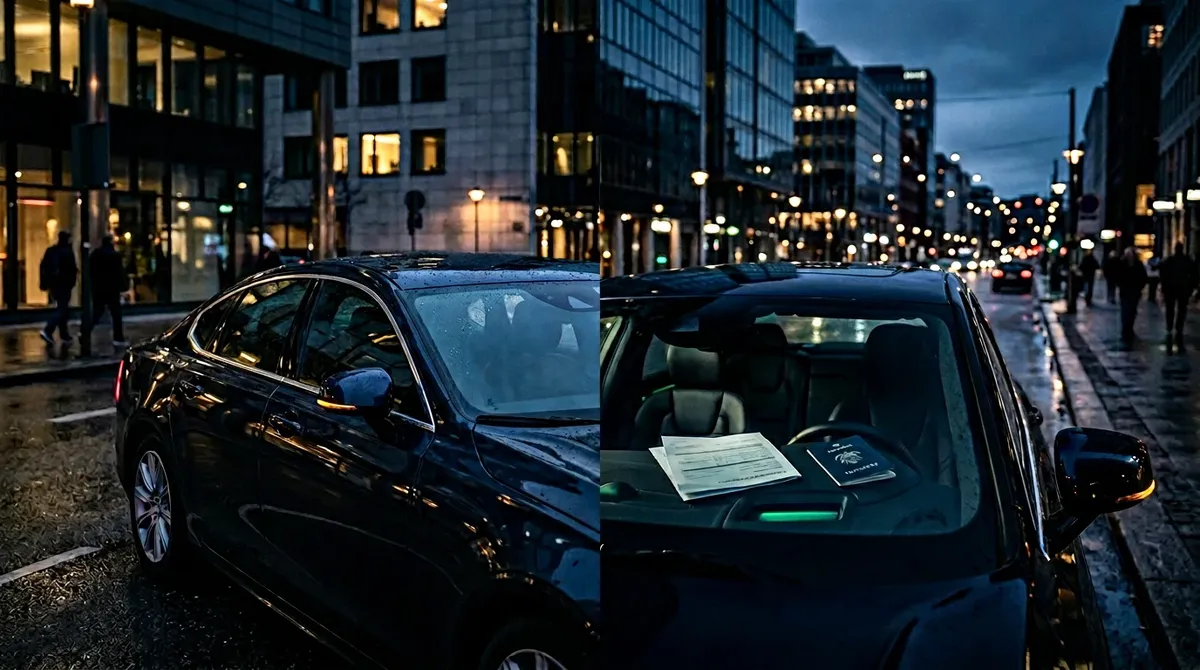 Ilustracja edukacyjna: pojazd i dokumenty przy relokacji — materiał commoneverypath.com